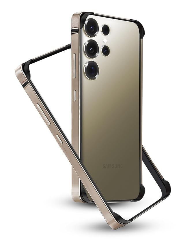 Galaxy S25 Ultra phone case offering raw original back feel