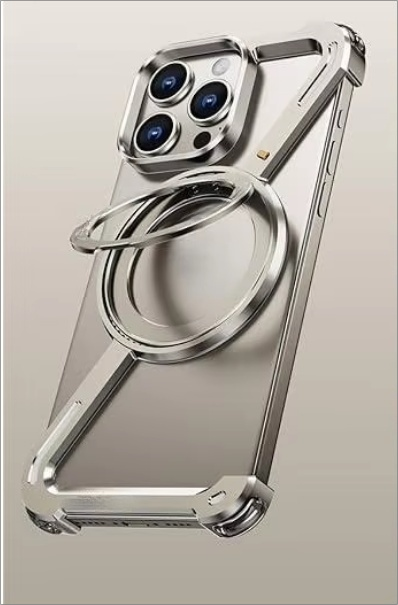 Ergonomic foldable stand with support for bezel-less screens