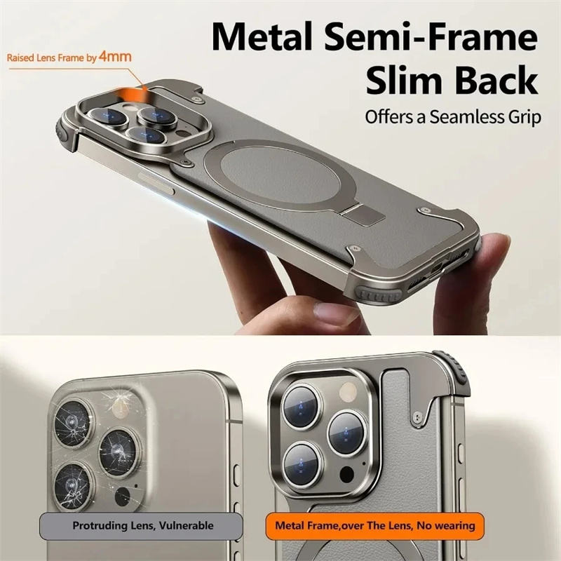Industrial armor case for iPhone 16 Pro with raised bezels