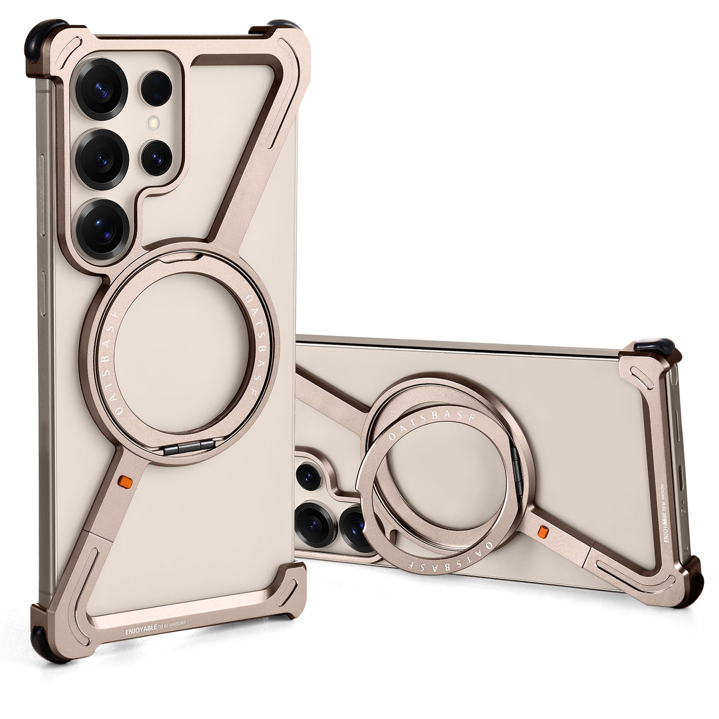 Glide360 adjustable stand case for hands-free use on desk or table