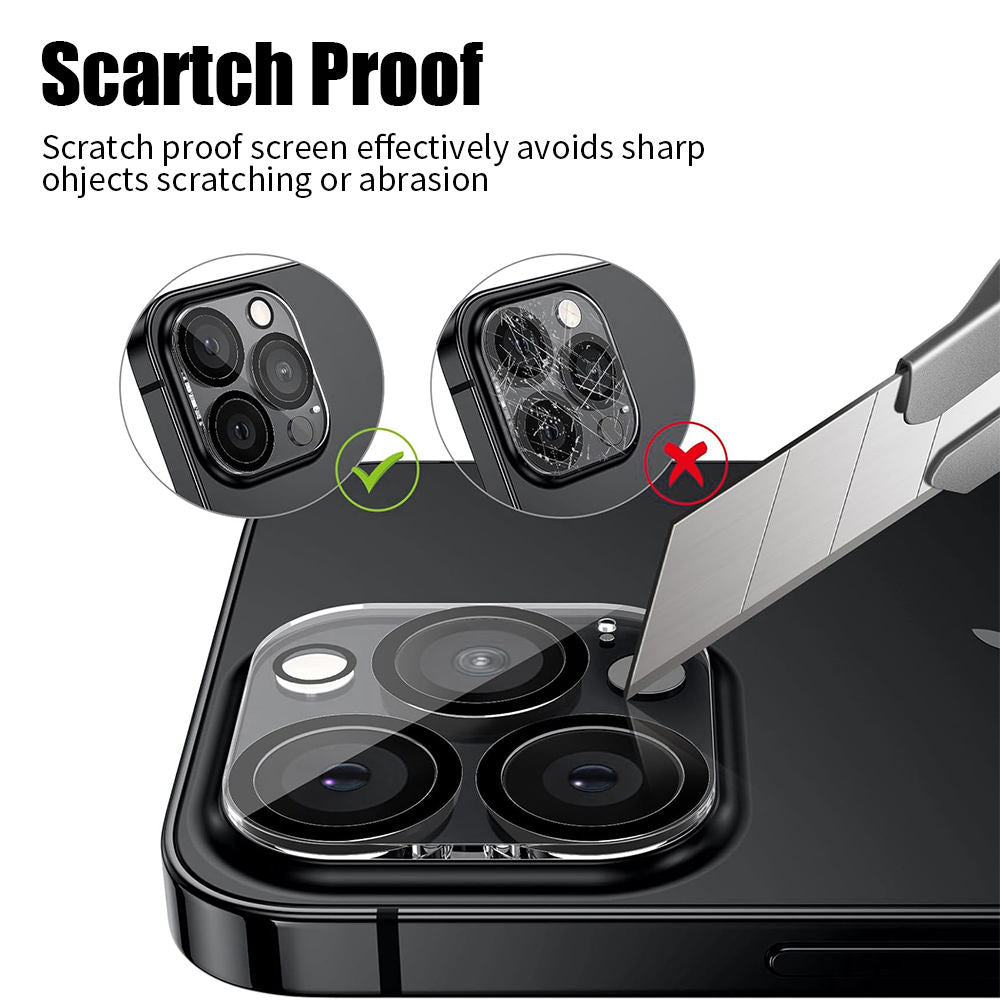 Minimalist camera shield with stylish black rim design