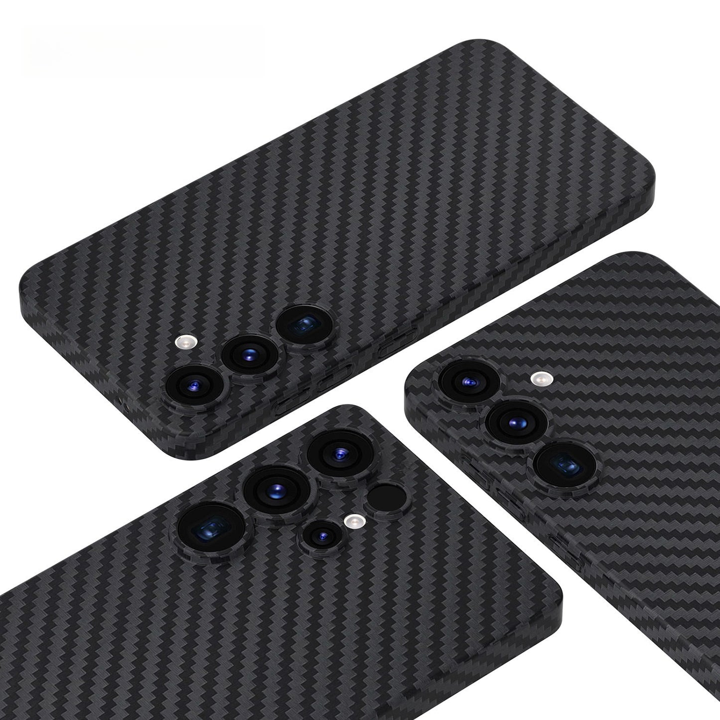 Black carbon fiber phone case for Samsung galaxy