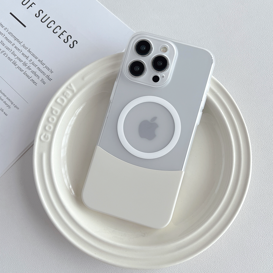 Slim-fit iPhone case with MagSafe support and contrast finish