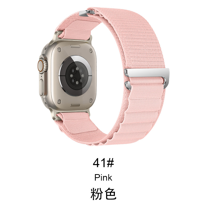 Activewear-friendly Apple Watch fabric strap with secure grip
