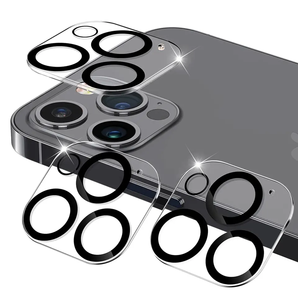 9H hardness lens protector with sleek black edge finish