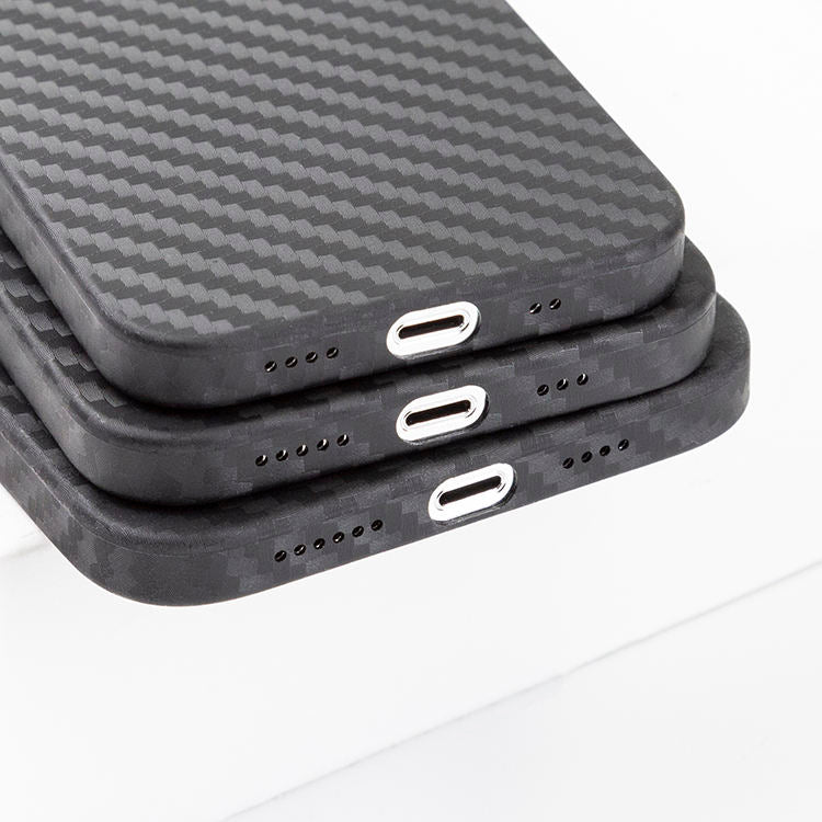 Sleek black iPhone cover with ultra-thin design and MagSafe ring