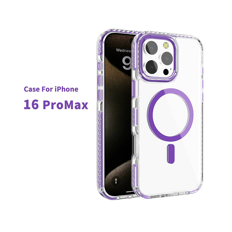 Shock-absorbing clear MagSafe iPhone cover