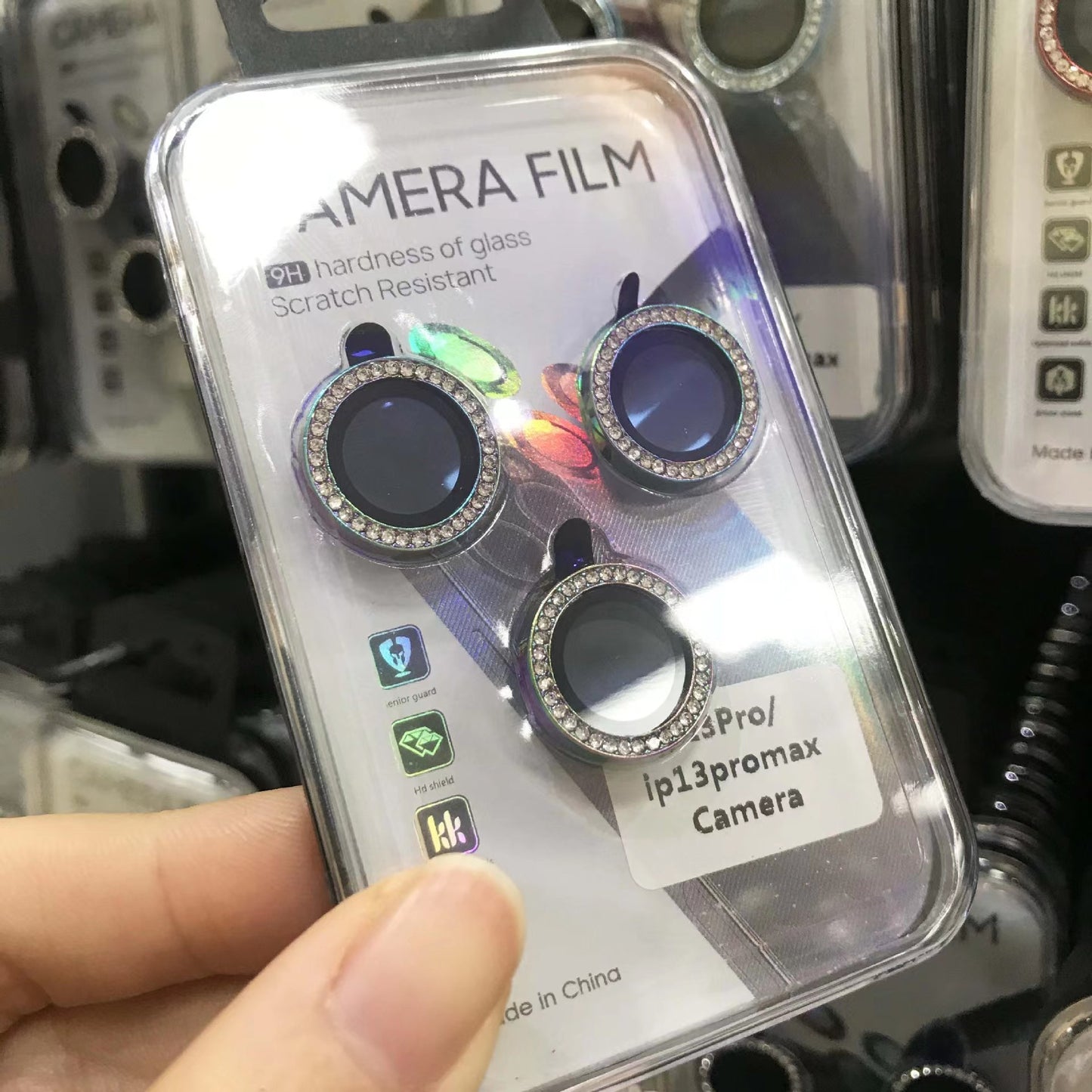Camera Diamond Lens Protection Rings – Sparkle Guard for iPhone