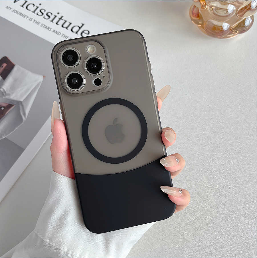SplitCore iPhone case with camera bump protection in black