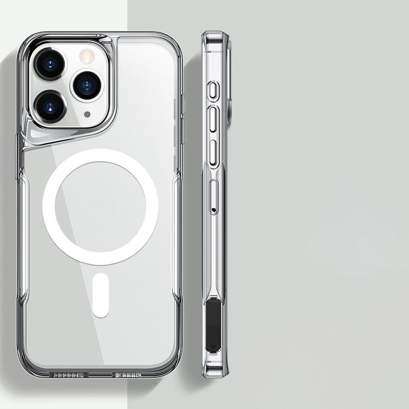 Red CoreRing Clear case for iPhone – sleek transparent MagSafe protection