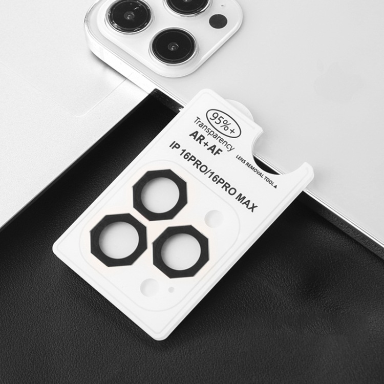 Octa-shaped lens protector blending with phone aesthetics