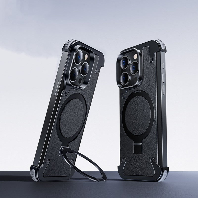 iPhone 16 Pro back cover with built-in magnetic stand