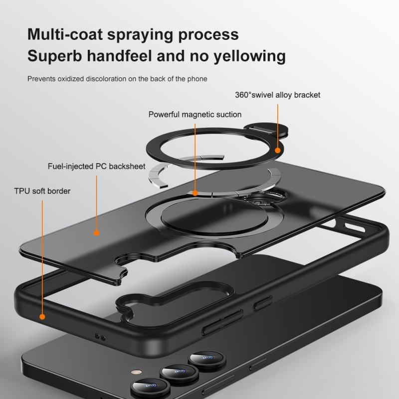 Slim frosted back cover with MagSafe for Samsung Galaxy S25