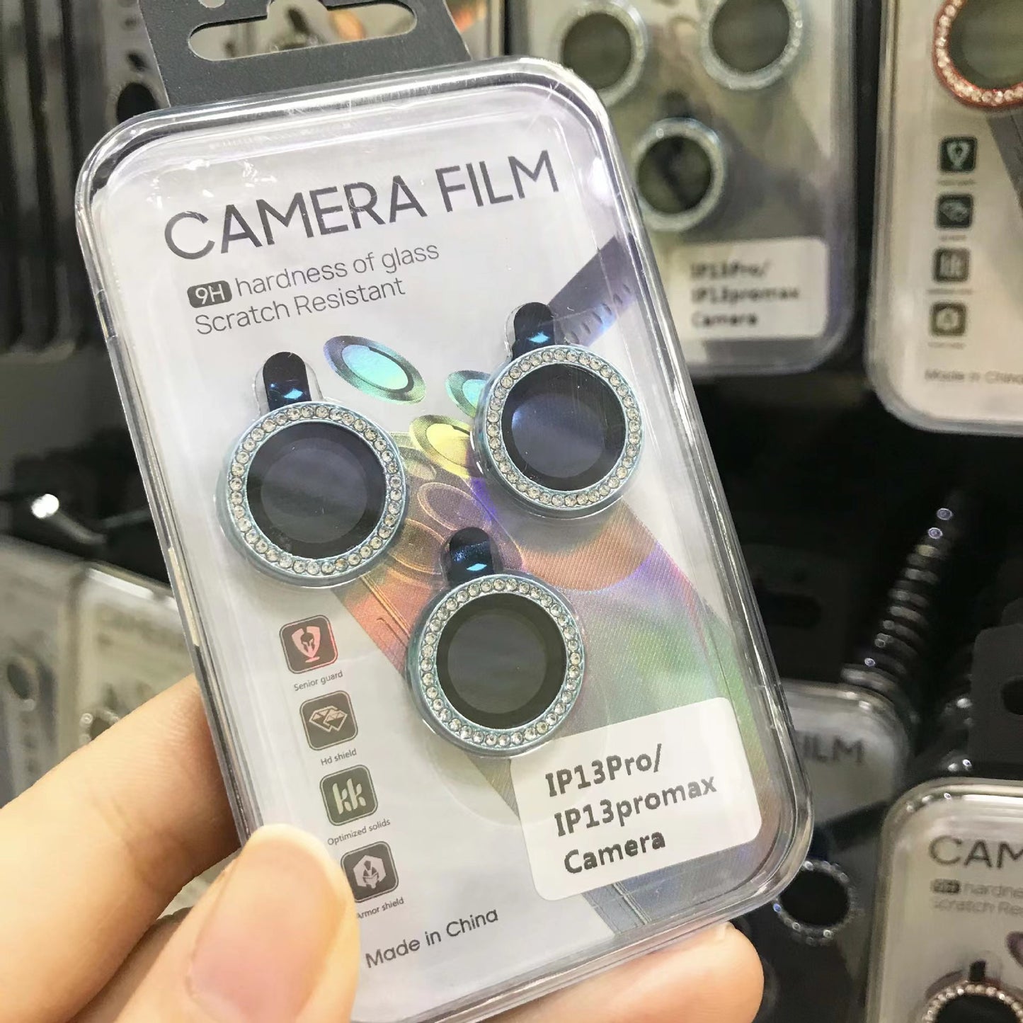 Camera Diamond Lens Protection Rings – Sparkle Guard for iPhone