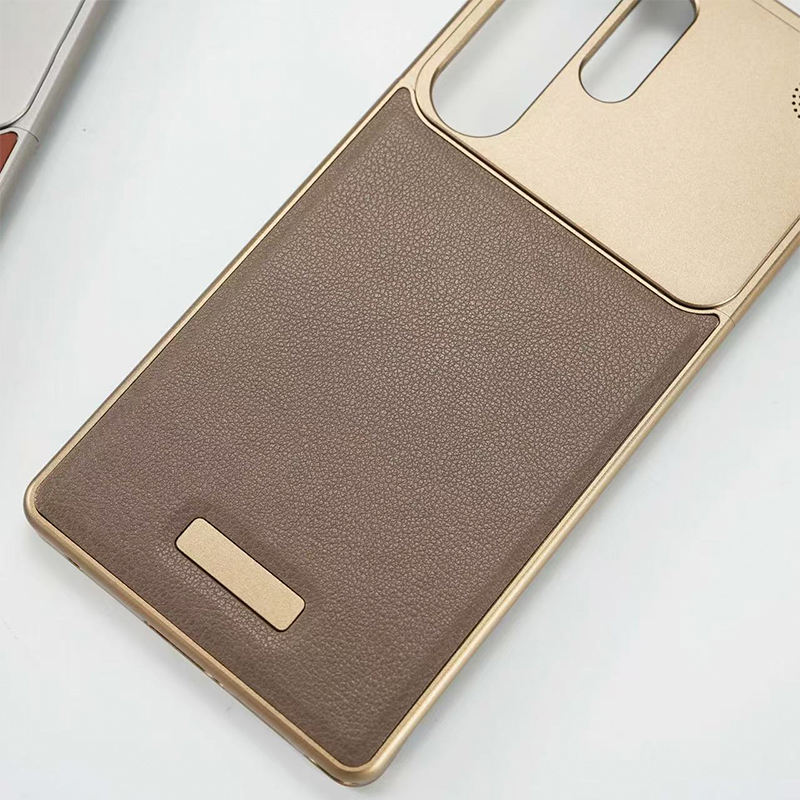 Luxury Galaxy case with metal frame and raised edge protection