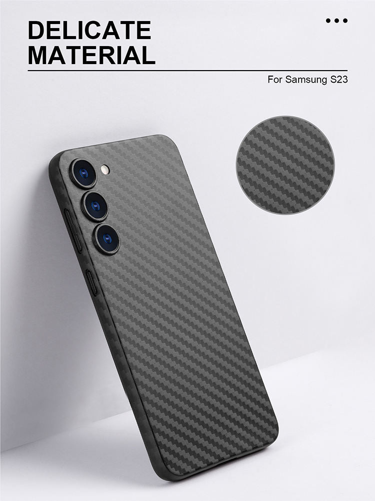 Carbon fiber phone case for Samsung S24