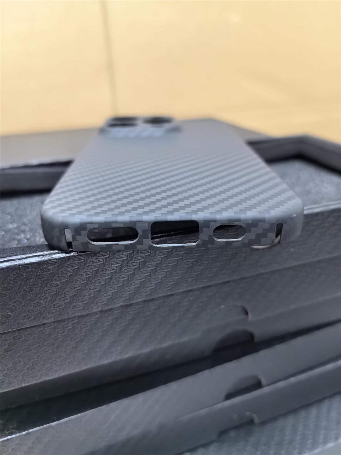 BlackCarbon Ultra MagSafe case with camera and screen protection