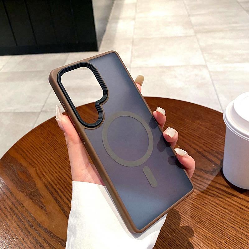 Refined frosted Samsung case with exact-fit cutouts and premium finish