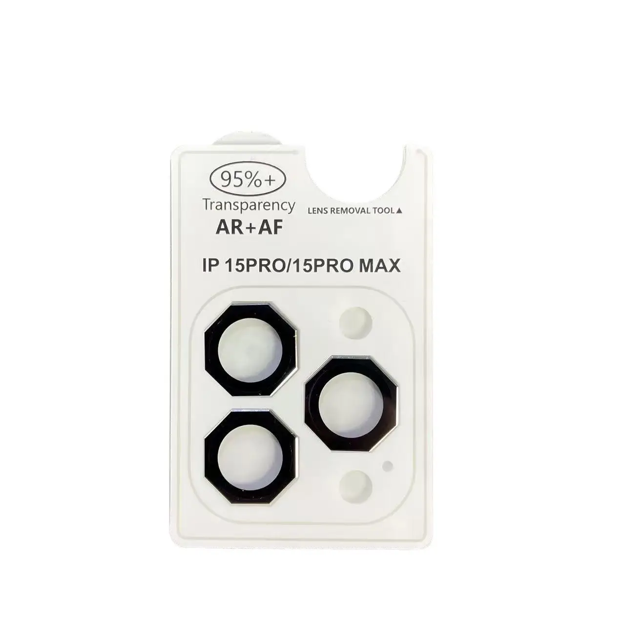 OctaFit camera ring installed on phone lens with octagon shape