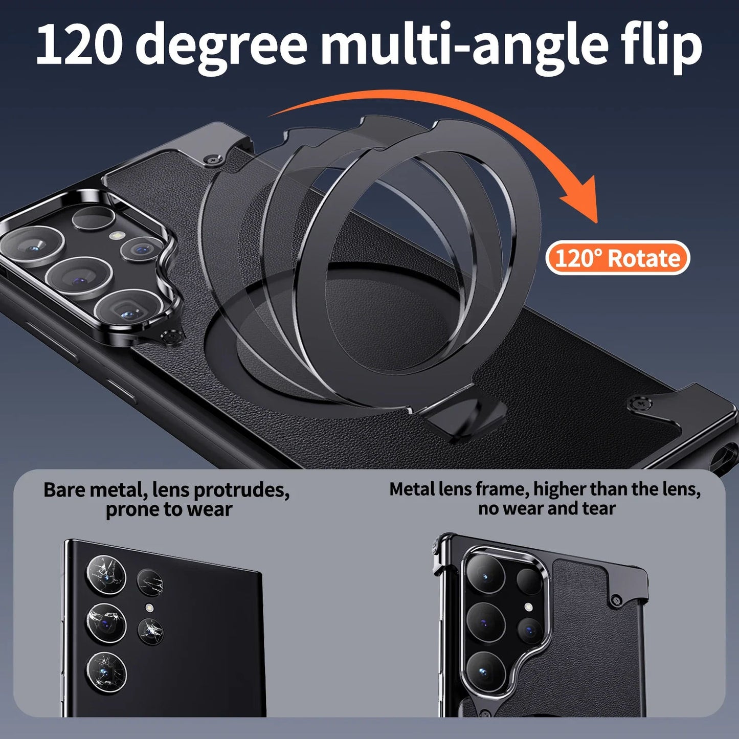 Galaxy S24 Ultra armor case with aerospace-grade alloy protection