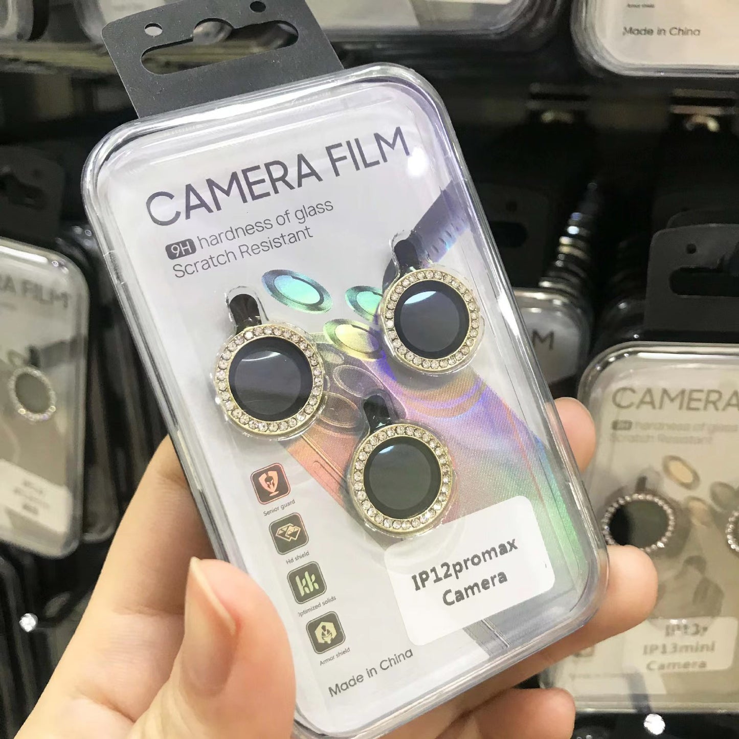 Camera Diamond Lens Protection Rings – Sparkle Guard for iPhone