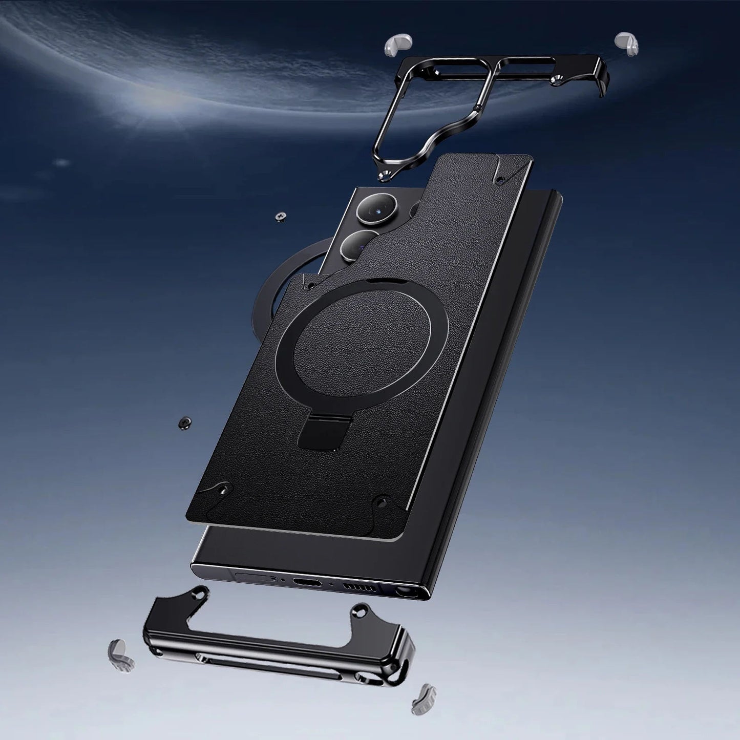Premium protective case for Samsung Galaxy S24 Ultra in black