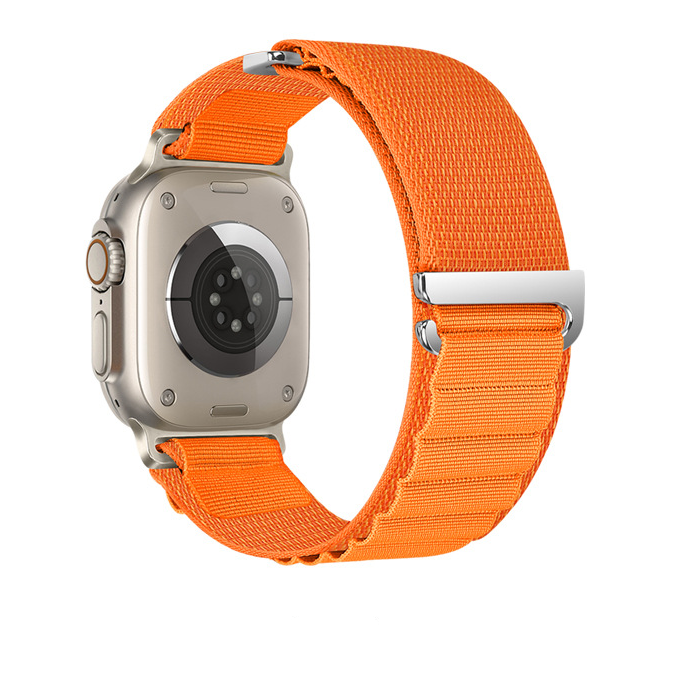 Soft-touch nylon loop band for Apple Watch with breathable build