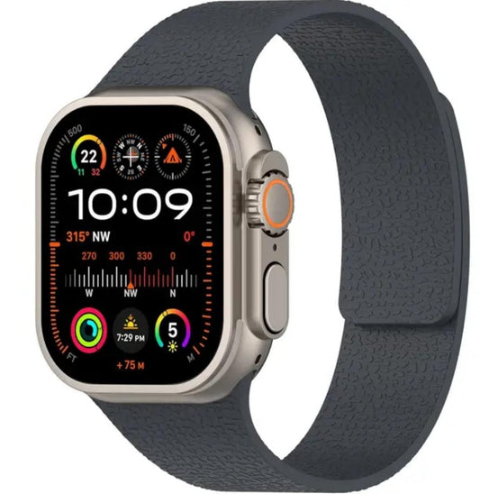 GripZen magnetic silicone strap for Apple Watch 42mm to 49mm