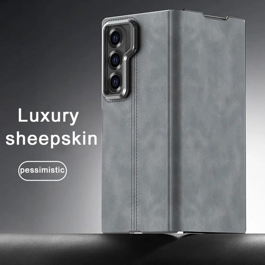 Z Fold6 flip case in titanium black with magnetic MagSafe support