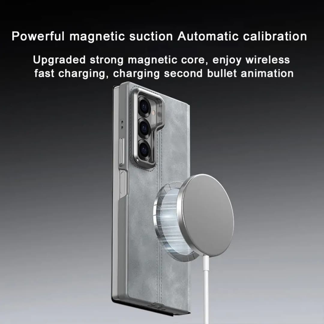 Wireless charging-ready magnetic flip case for Galaxy Z Fold6