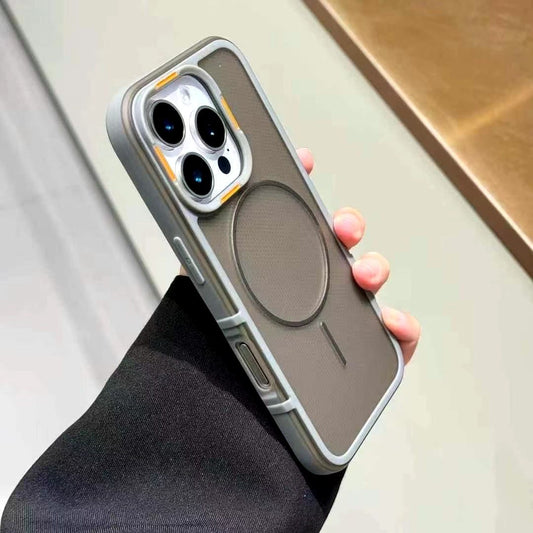 Rugged MagSafe back cover for iPhone 16 Pro Max in stealth black