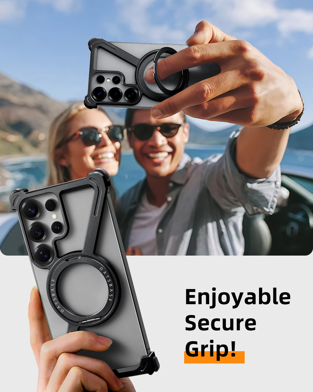 Samsung Galaxy Glide360 case with foldable 360-degree kickstand support