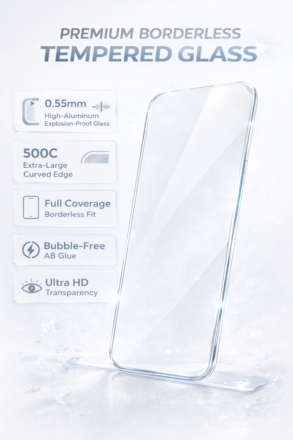 Infinity Edge Tempered Glass