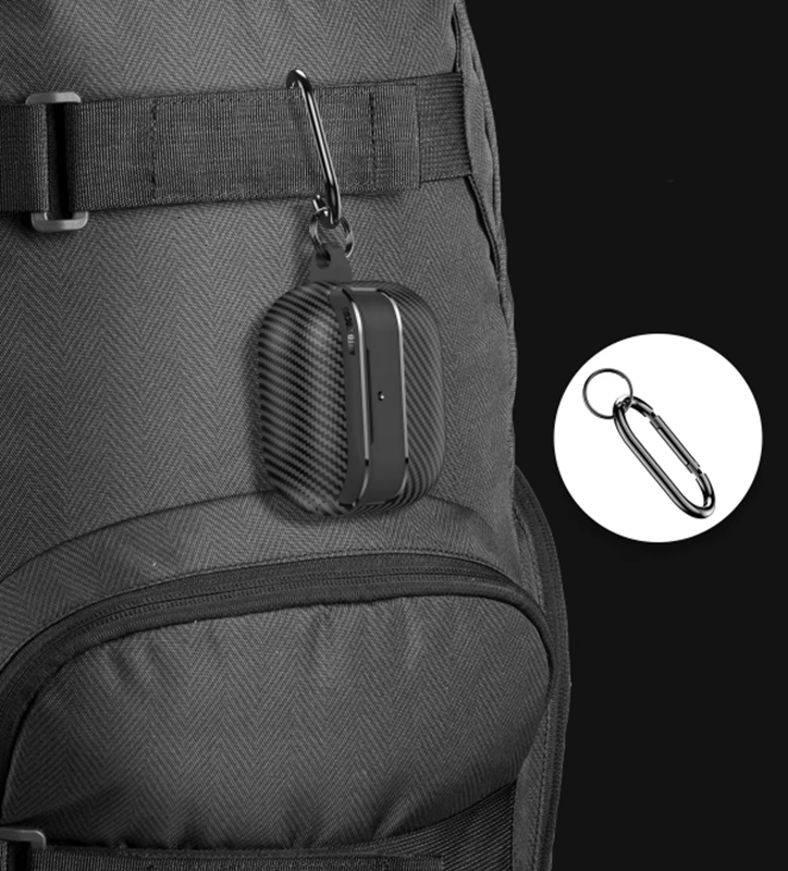 AirPods Pro rugged protective case with belt clip hook