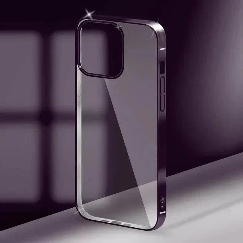 Minimalist iPhone cover offering clarity and bold edge styling