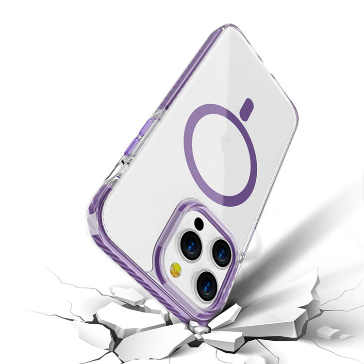 Clear MagSafe iPhone cover with shock protection