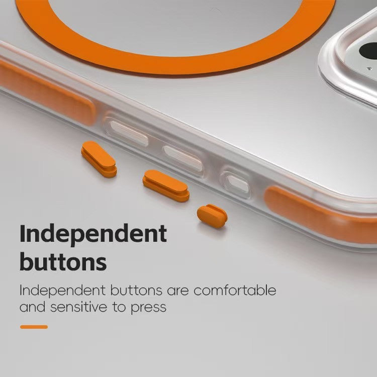 Slim MagSafe compatible case showcasing iPhone design