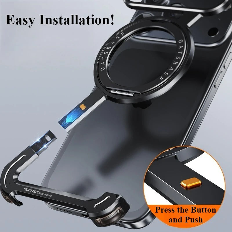 Side view of Z-Tech Armor Case highlighting precise button cutouts