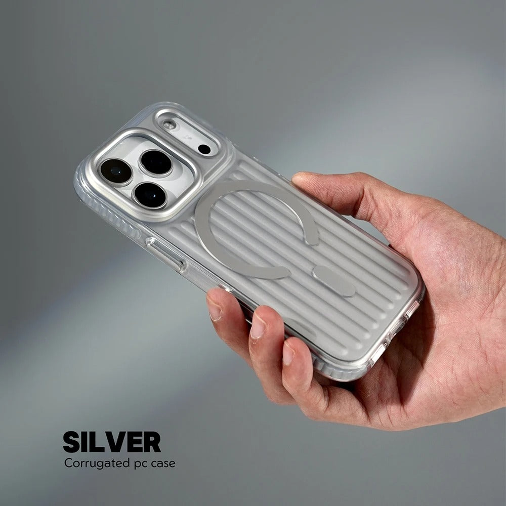 CoreRidge MagSafe Case demonstrating slim yet shock-resistant profile