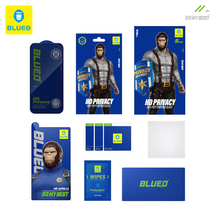 Blueo 2.5D HD Privacy Tempered Glass