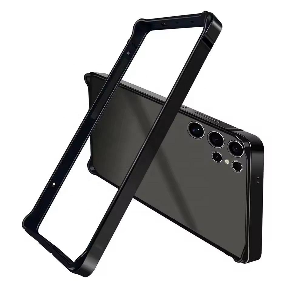 Slim protective frame cover with raised edges for camera and screen