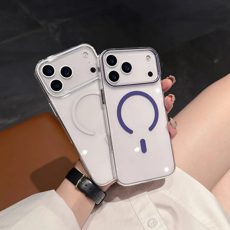 Clear MagSafe iPhone case with striking details for enhanced protection