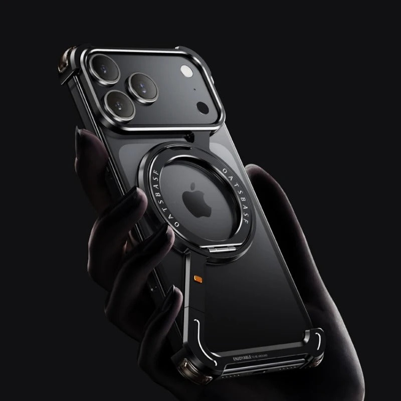 Slim metal iPhone 17 case with shockproof protection
