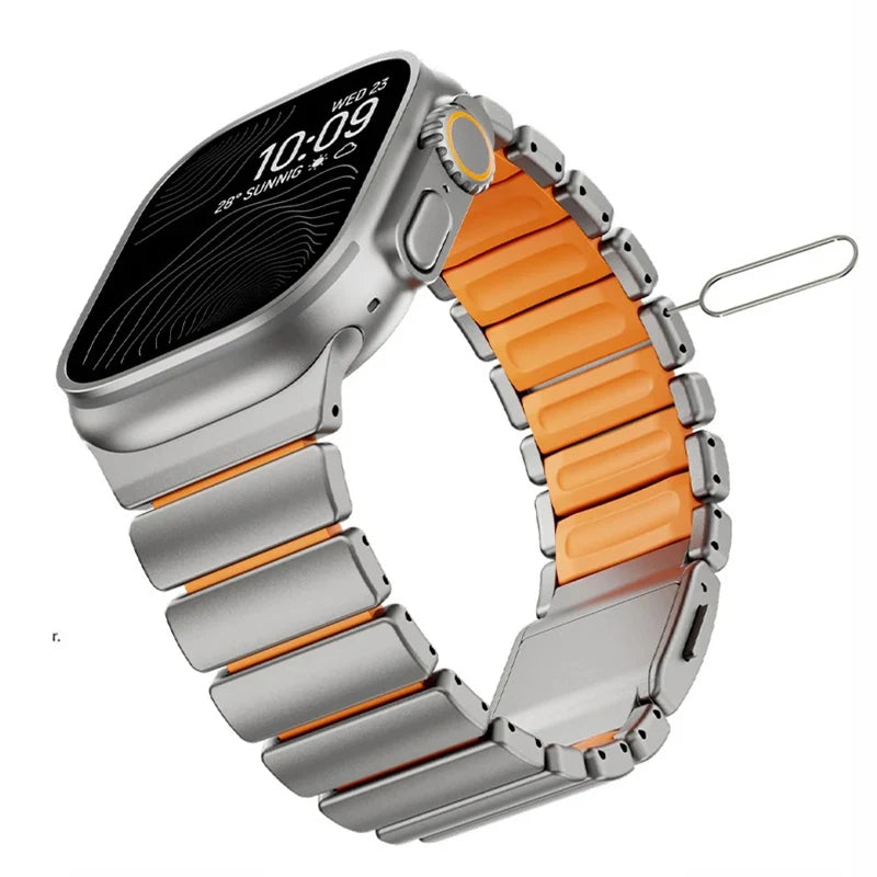 VoltSteel Link Band Apple Watch stainless steel strap premium look