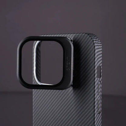 Rugged carbon-textured iPhone case with shock-resistant build

