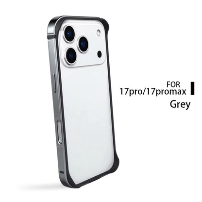 Premium MagSafe metal frame iPhone 17 Pro case with scratch-resistant finish