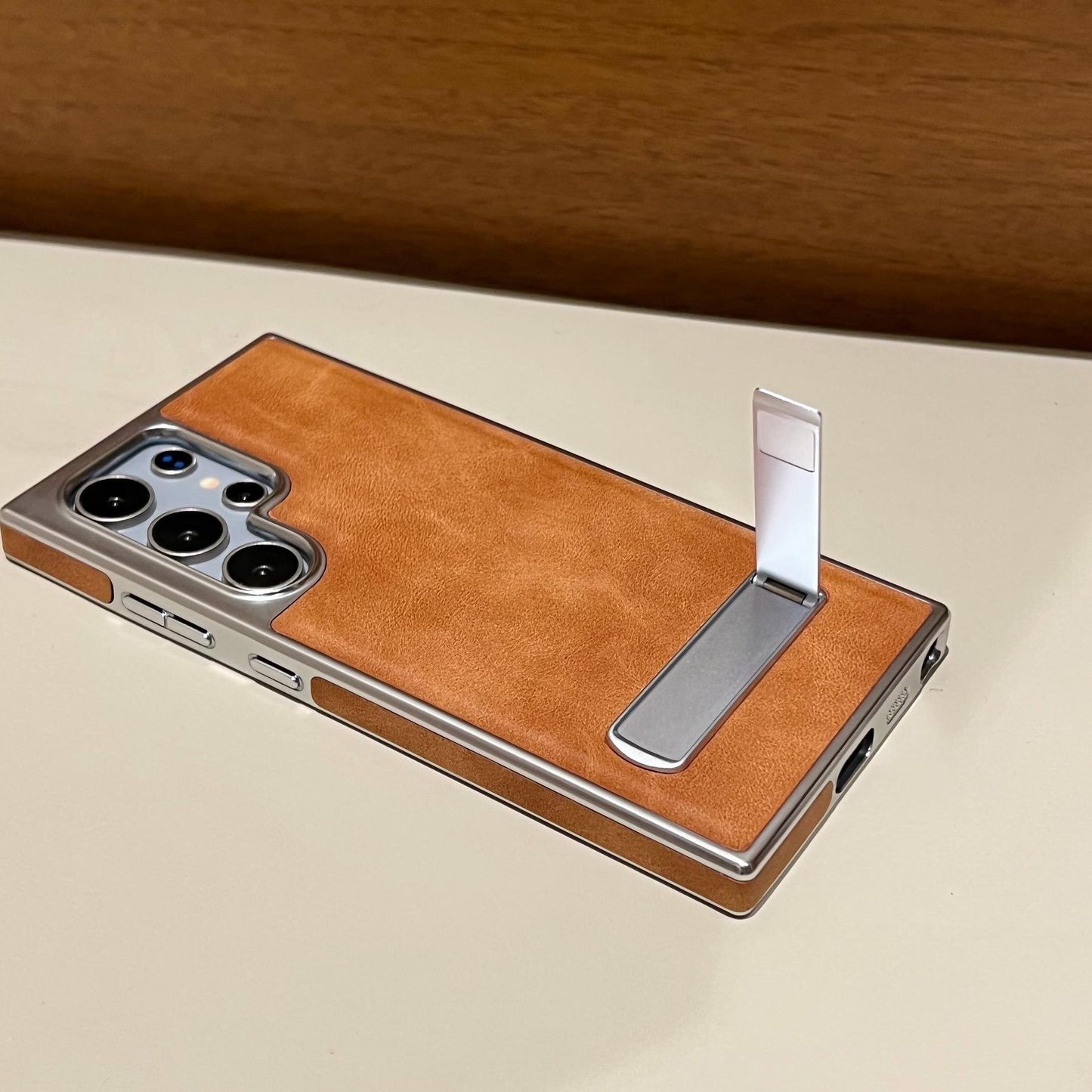 Titan Edge Leather Shield For Samsung Galaxy S23 Ultra