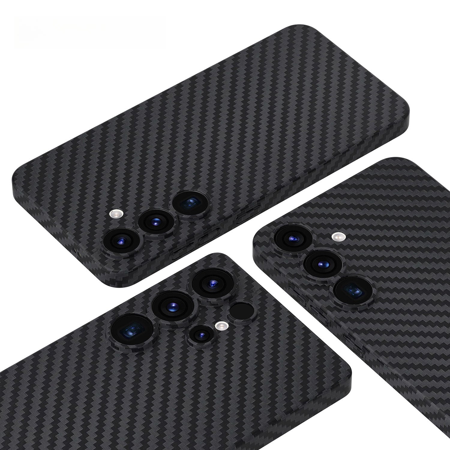 Black carbon fiber phone case for Samsung galaxy 