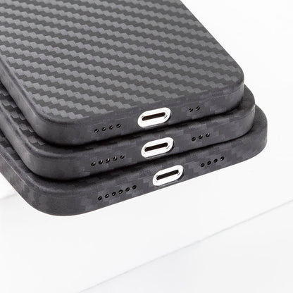 Sleek black iPhone cover with ultra-thin design and MagSafe ring

