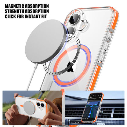 Slim iPhone cover with MagSafe ring and secure bumper protection

